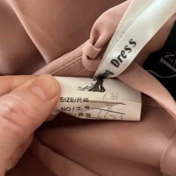 Elegant Pink Halter Bridesmaid | Prom Maxi Dress with Open Back - Picture 7 of 12